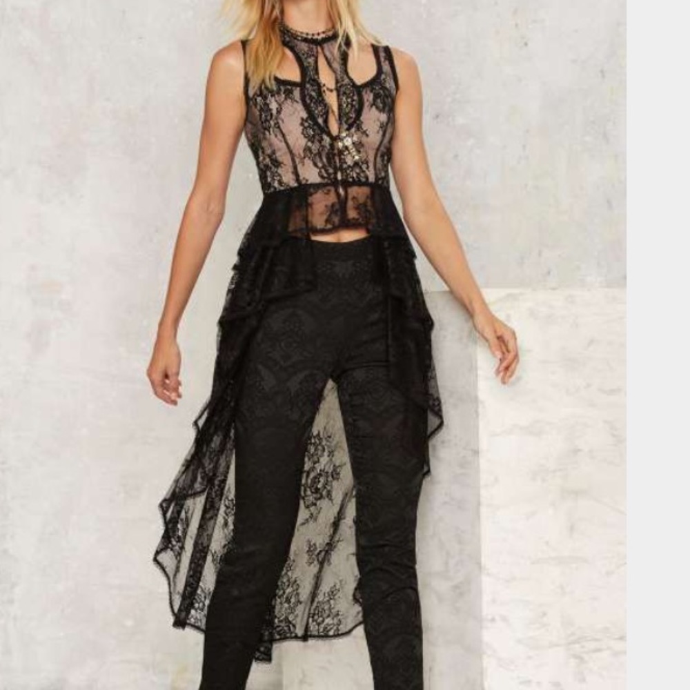 Nasty gal collection maxi lace top